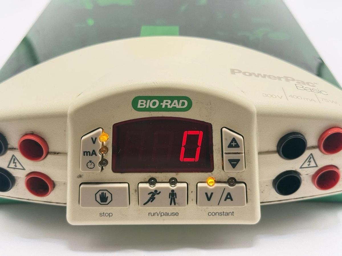 Used Bio Rad PowerPac Basic Power Supply 4206386 Tabletop Electrophoresis System