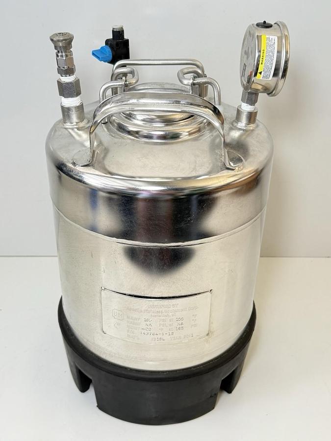 Used UM Apache Stainless Equipment Corp Pressure Vessel Tank (MDMT -20 F at 165PSI)