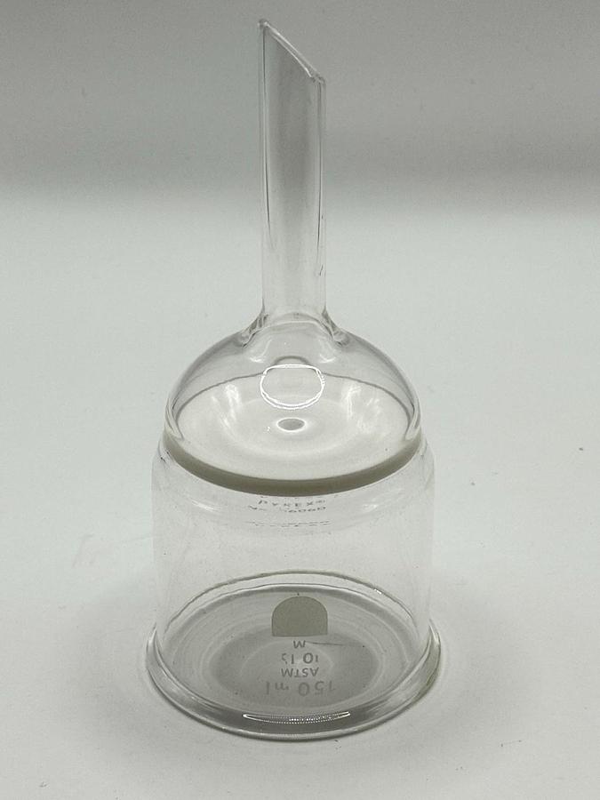 Used Corning PYREX Glass 150mL Fritted Buchner Filter Funnel ASTM 36060