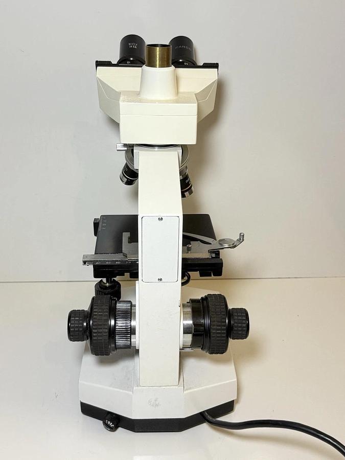 Used Parco Binocular Compound Microscope, W10x 18mm Eyepieces + 4 Objectives ARCHO