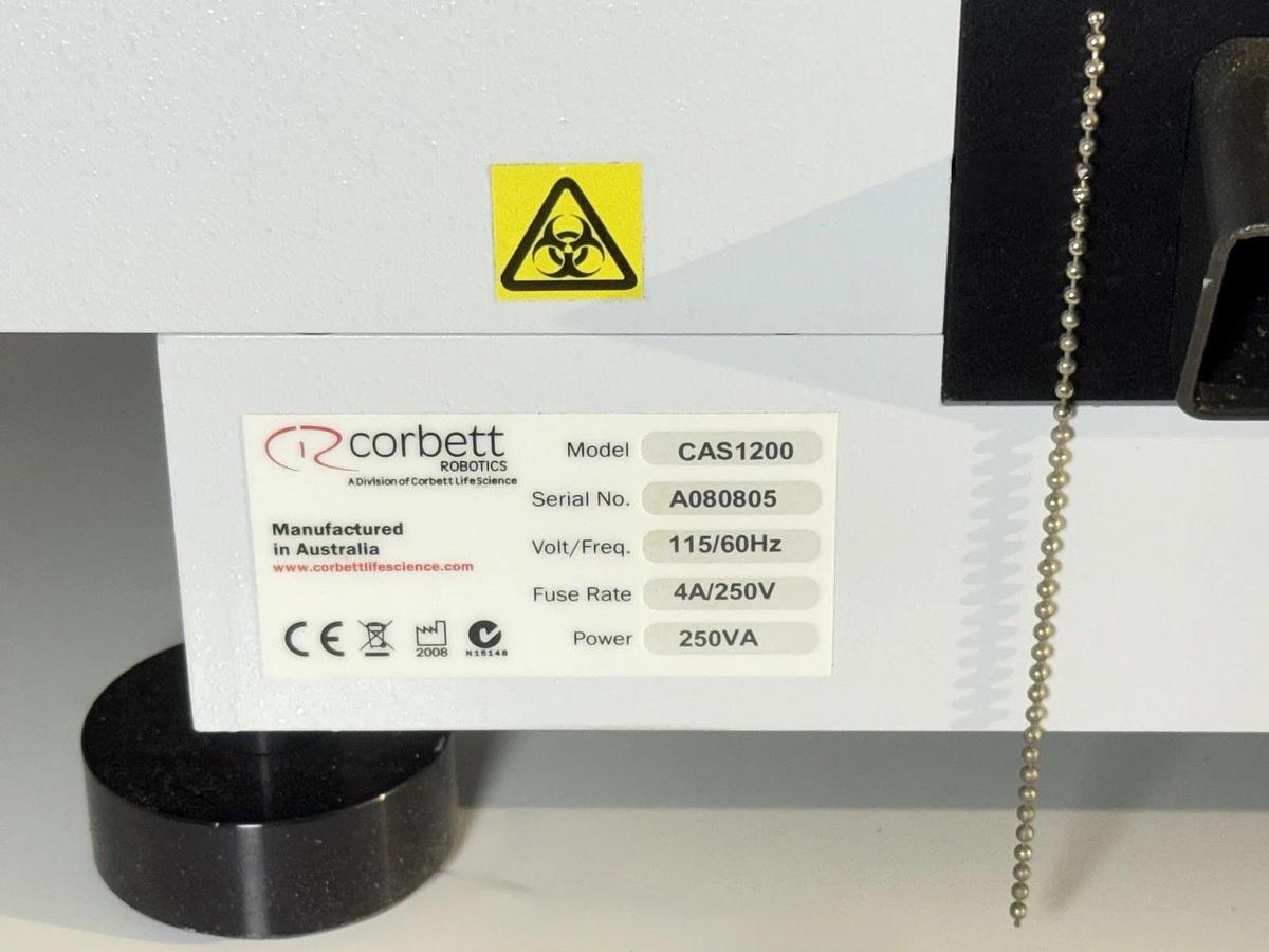Used Corbett Robotics CAS1200 Automated Real-Time Quantitative PCR Pipetting System