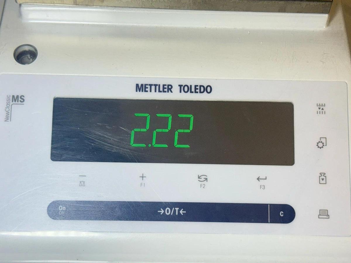 Used METTLER TOLEDO MS1602S /03 Scale Newclassic MS Toploading Balance 1620g X 0.01g