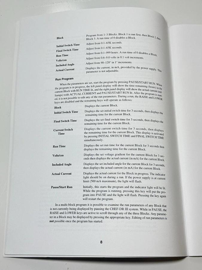 Bio-Rad CHEF-DR III Pulsed Field Electrophoresis Systems - Manual / Guide