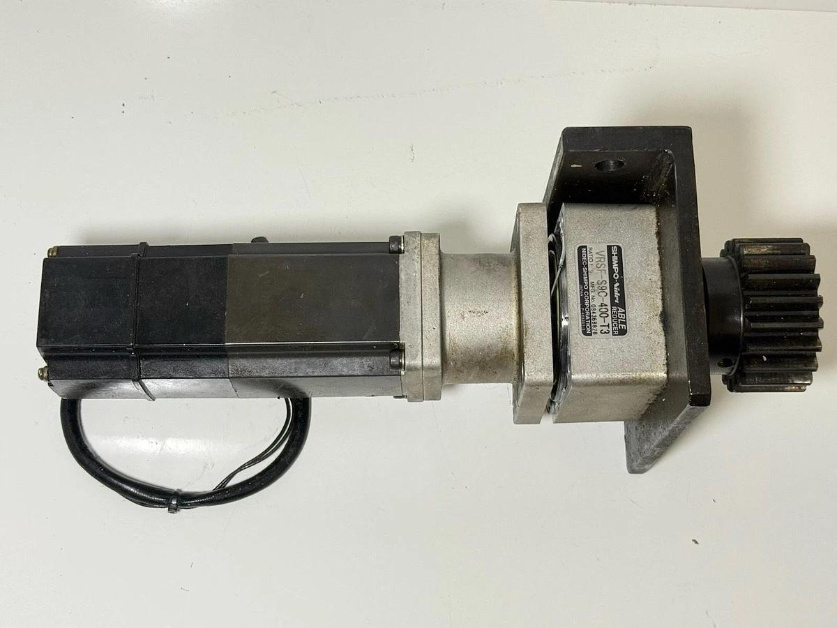 Used Mitsubishi Electric - HC-MFS43B AC Servo Motor + VRSF-S9C-400-T3 Able Reducer