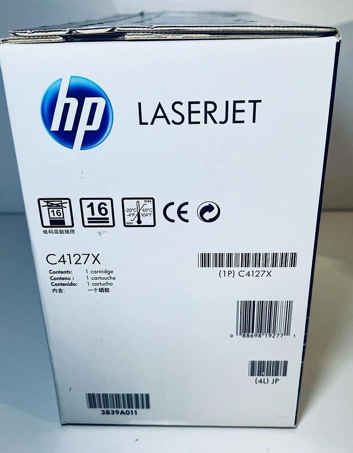 Used NEW Genuine HP LaserJet Toner High Volume Print Cartridge 27X (C4127X) Black