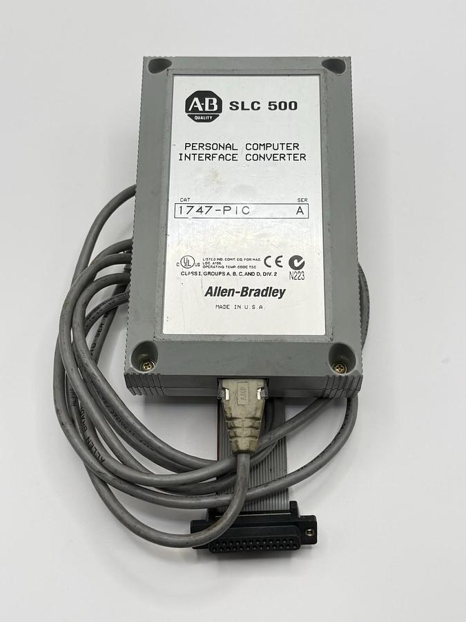 Used Allen Bradley 1747-PIC SLC500 Personal Computer Interface Converter Ser A