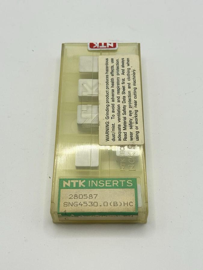 Used NTK Turning Inserts white Ceramic HC1SNGN453-ENC