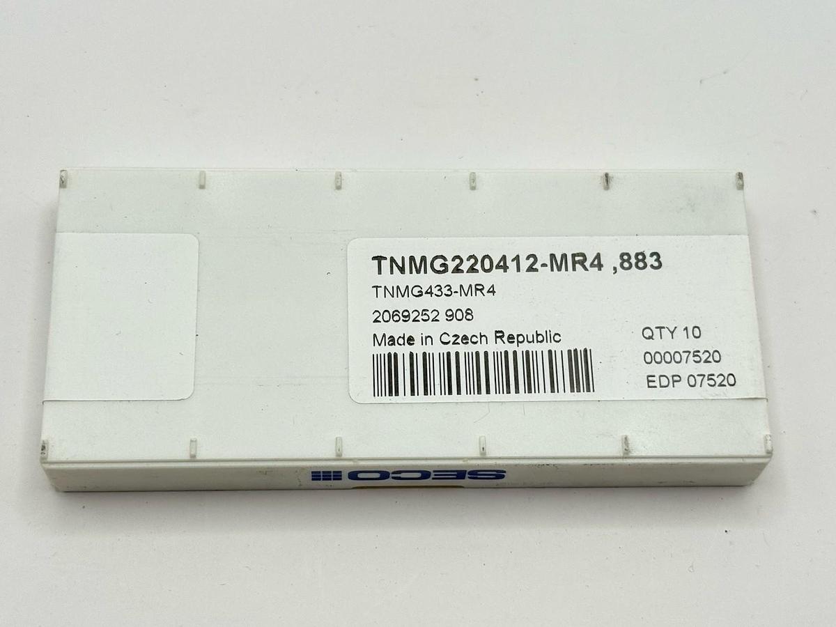 Used SECO Carbide inserts TNMG220412-MR4 883 / TNMG433-MR4 (EDP07520)