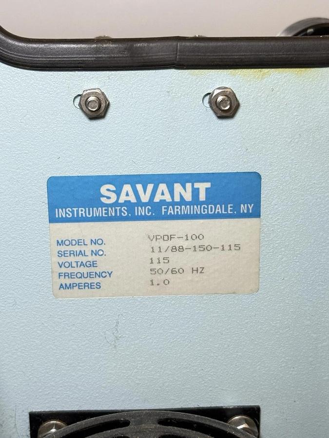 Used Savant Instruments - Recirculating Oil Filtration Pump Laboratory VPOF100