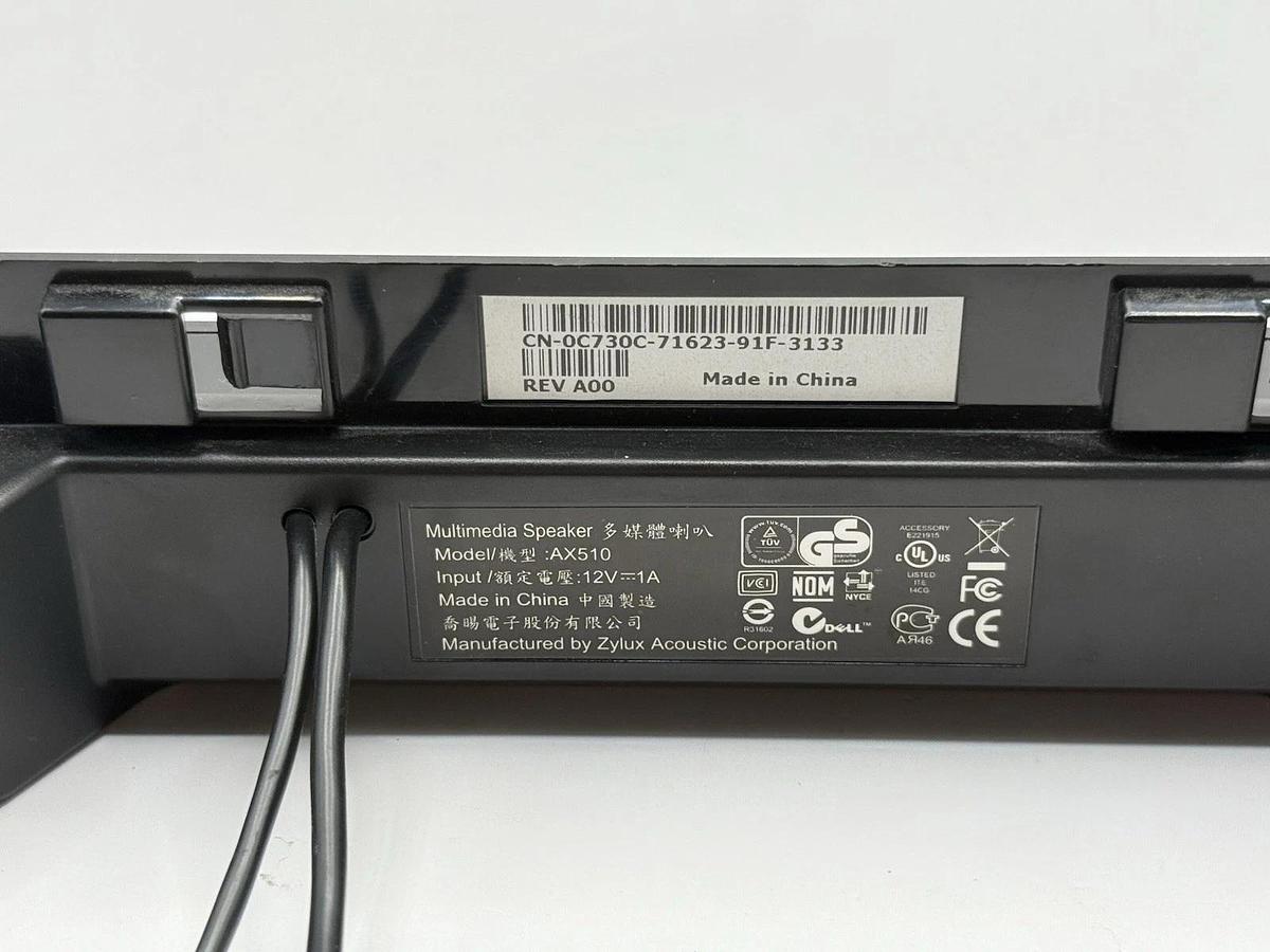 Used Lot 6 Dell AX510 Computer Multimedia Speakers Mounts on Monitor