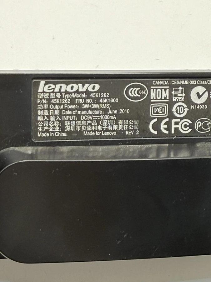 Used Lot 7 Dell Lenovo Computer Multimedia Speakers Mounts Soundbar on Monitor