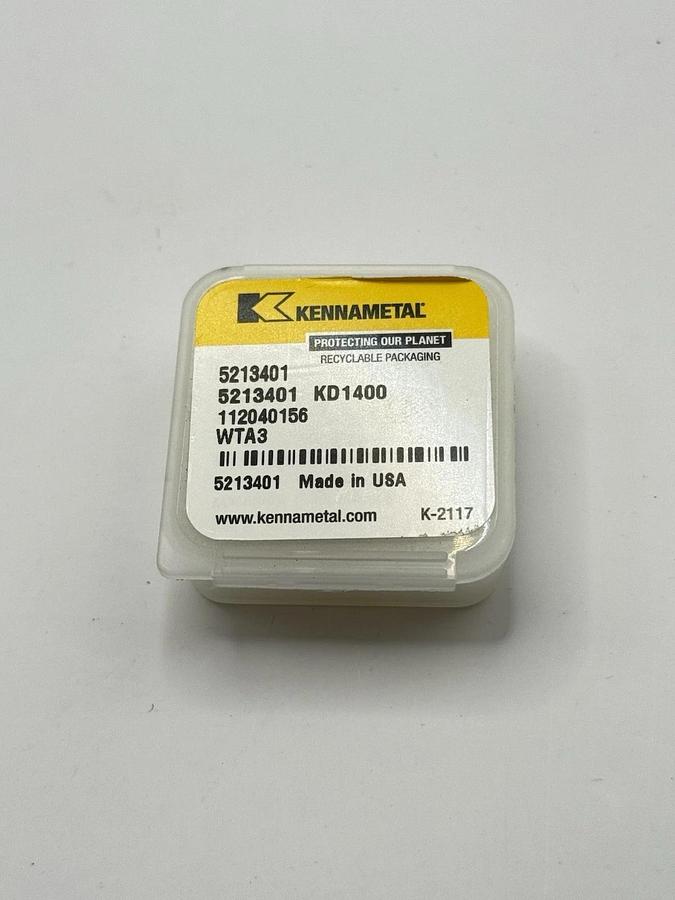 Used Kennametal 5213401 KD1400 Milling Insert – NEW – OEM Carbide