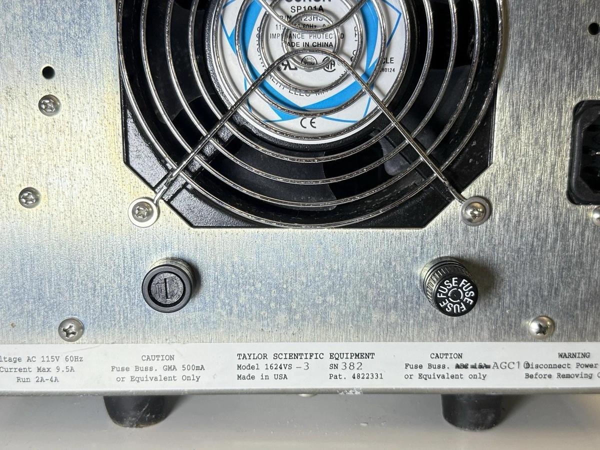 Used Taylor Scientific Equipment 1624VS-3 Centrifuge (4822331) w/24-Place Rotor + lid