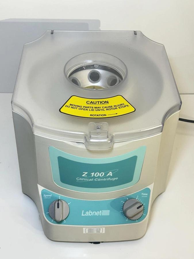 Used Labnet Z100 A Clinical Centrifuge - 6 tubes holder Rotor
