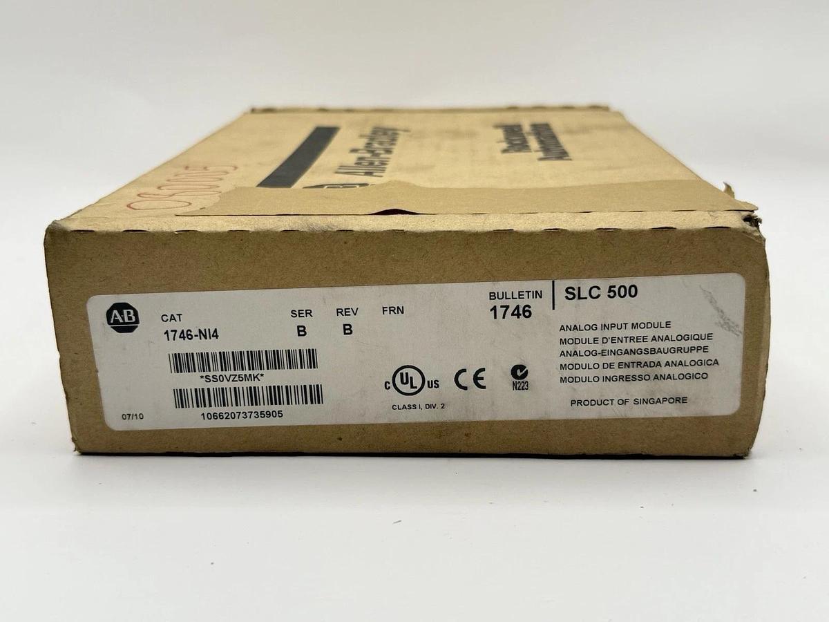 Used Allen Bradley 1746-NI4 SER A Analog Input Module SLC 500
