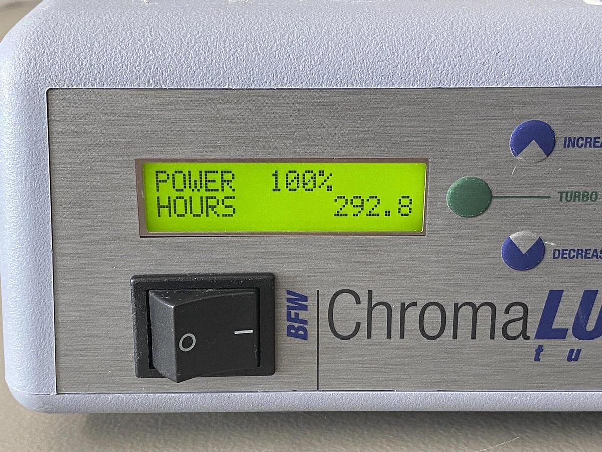 Used BFW Inc Chromalume Chroma Lume Turbo Light Source BFW 9870US (292.8 Hours)