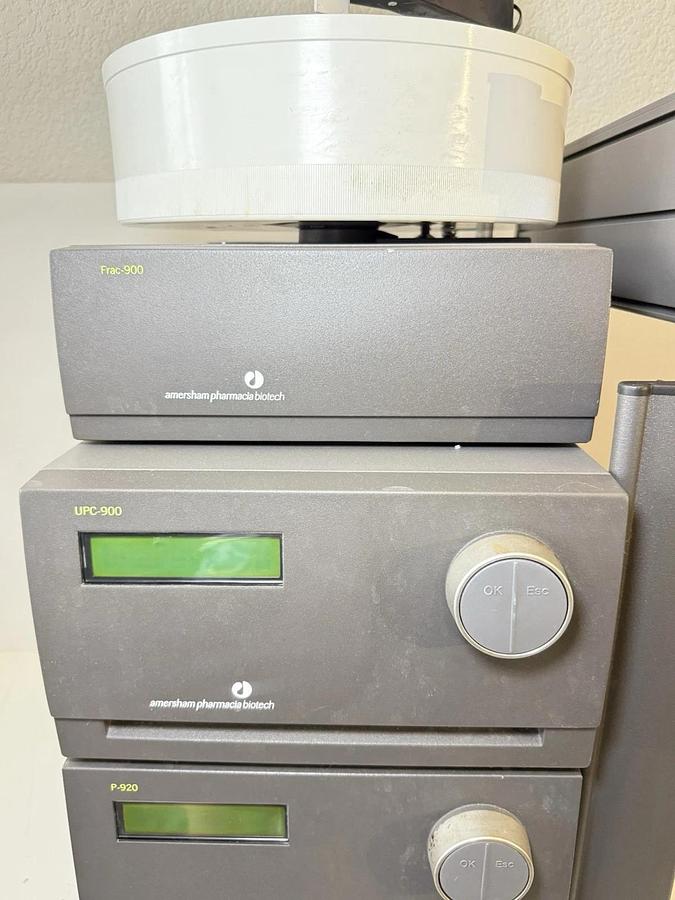 Used Pharmacia Biotech AKTA FPLC Purifier System P-920, UPC-900 & FRAC-900 Collector