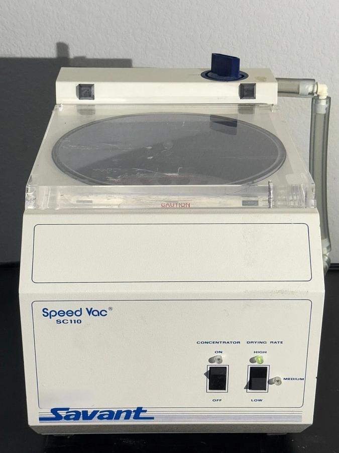 Used Savant SpeedVac SC110 120 Centrifuge Centrifugal Concentrator with Rotor