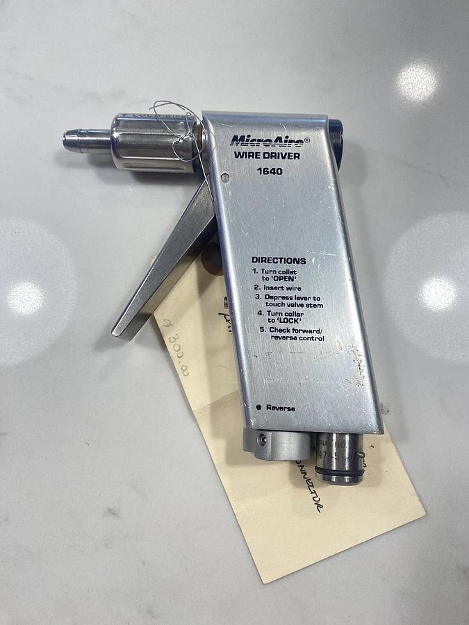 Used MicroAire 1640 Wire Driver Handpiece