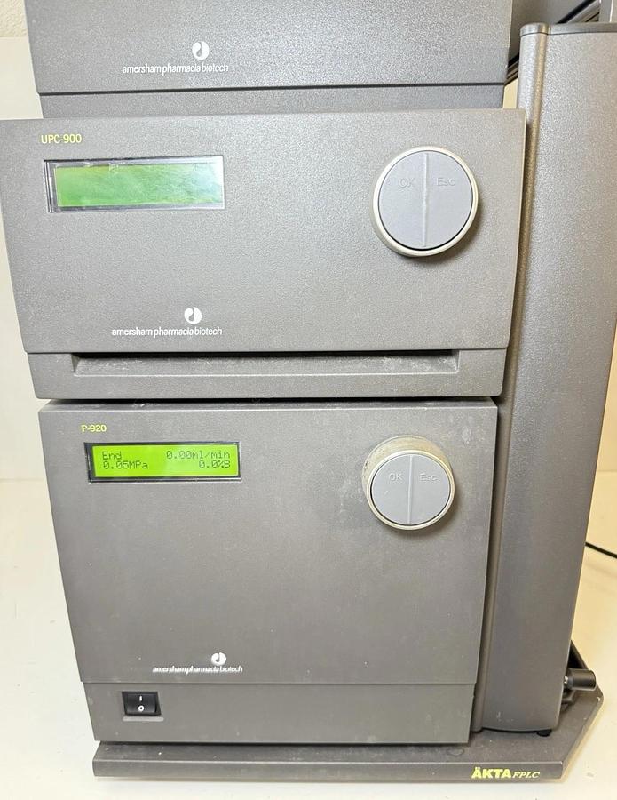 Used Pharmacia Biotech AKTA FPLC Purifier System P-920, UPC-900 & FRAC-900 Collector