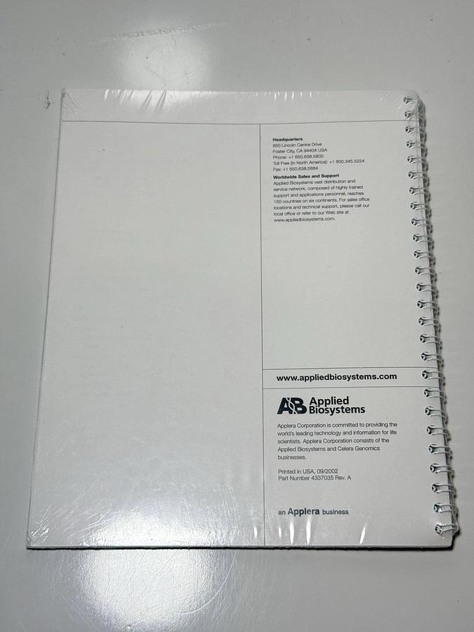 Applied Biosystems BigDye Terminator v3.1 Cycle Sequencing Kit - Manual / Guide