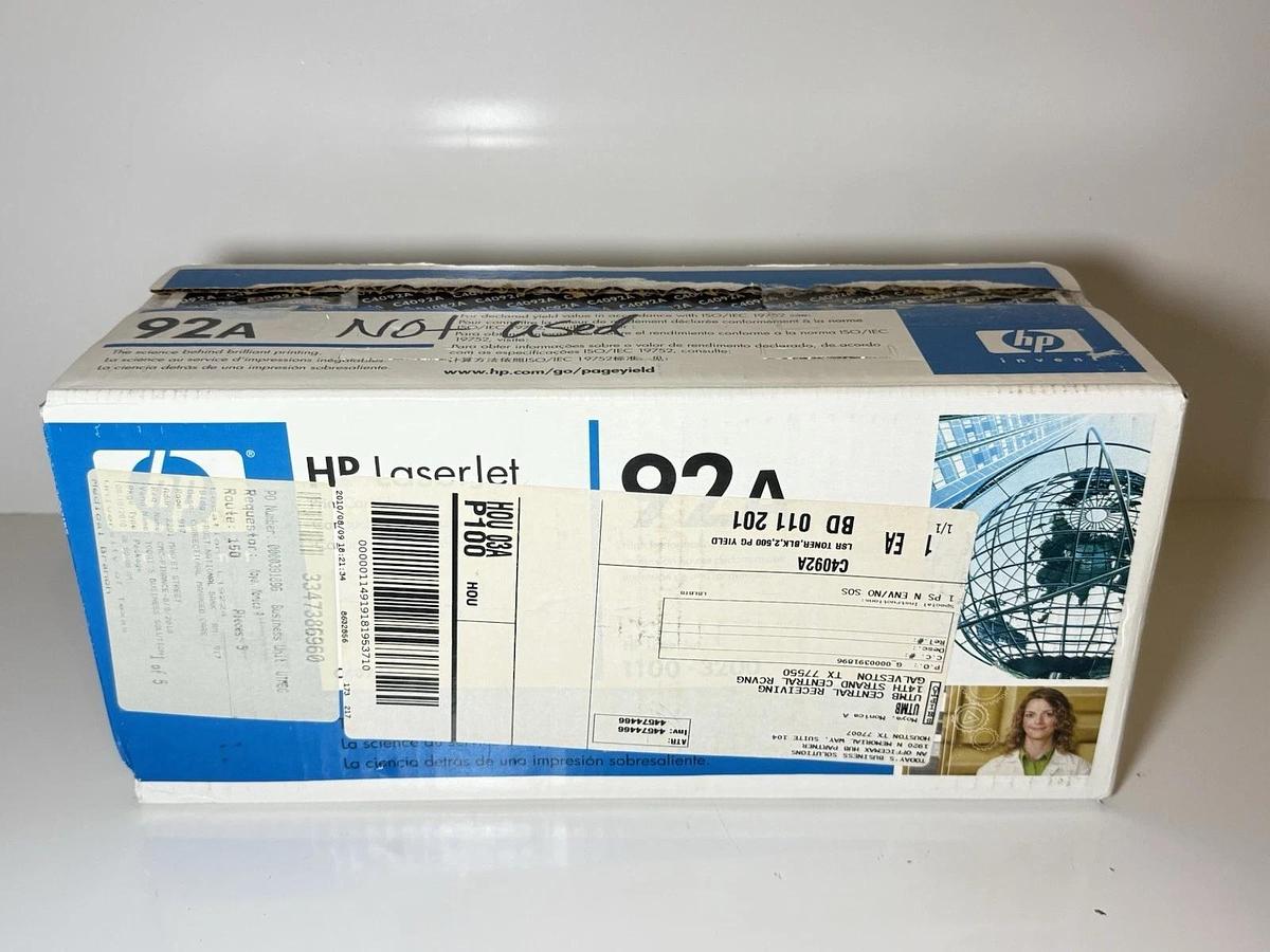 Used HP 92A LaserJet Toner Cartridge- Black (C4092A) 845925042878