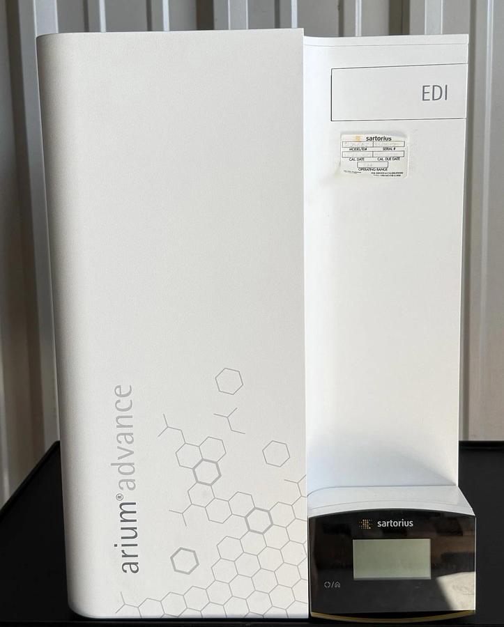 Used Sartorius Lab Instruments Arium Advance H20-EDI Water Purification System