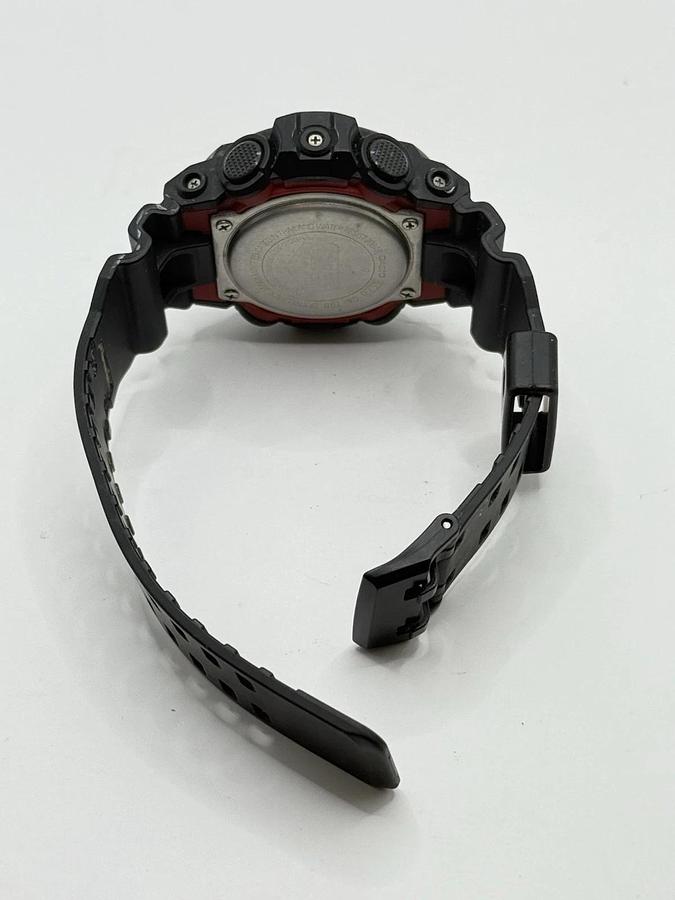 Used CASIO G-SHOCK Digital Watch GA-700-1A (GA700) Black Analog / Red
