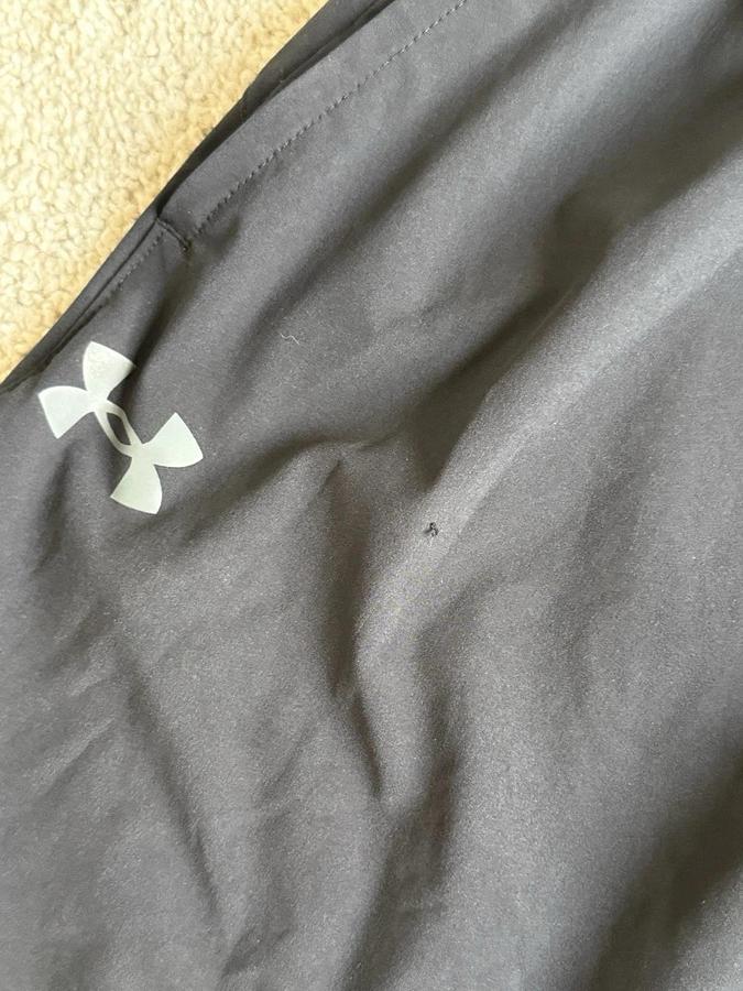 Used Men's Under Armour athletic shorts zip back pocket Size Large