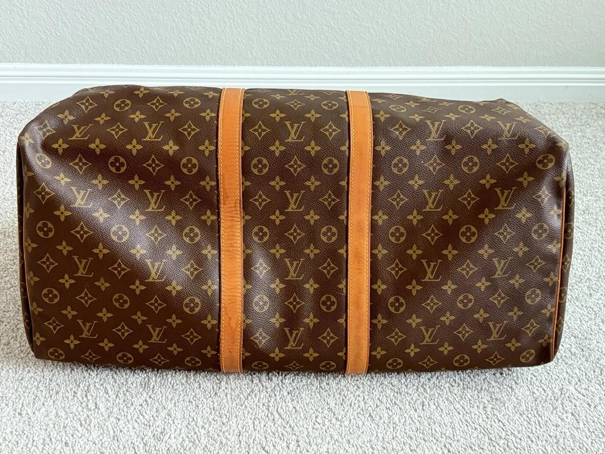 Used Louis Vuitton Monogram Keepall Boston Bag 60 Large Travel Bag