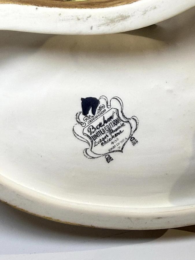 Used Boehm Limited Edition Porcelain Figurines - Pair of Lesser Prairie Chickens