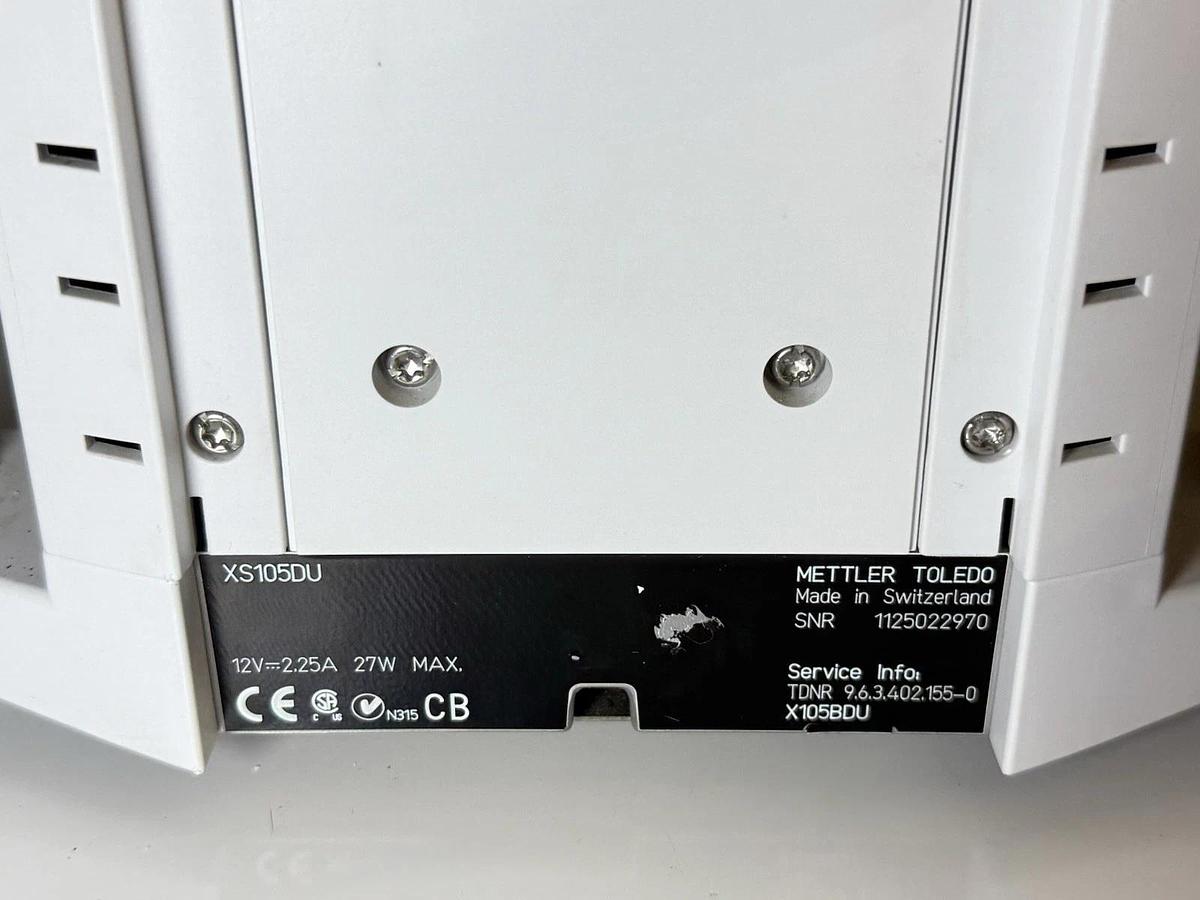 Used Mettler Toledo XS105DU DualRange Digital Analytical Balance Scale Laboratory