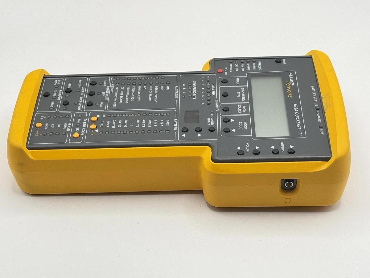 Used Fluke Networks 635A QuickBERT‑T1 Handheld T1 Analyzer BERT Tester