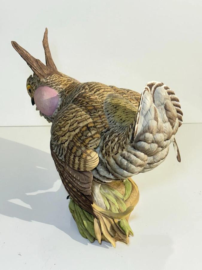 Used Boehm Limited Edition Porcelain Figurines - Pair of Lesser Prairie Chickens
