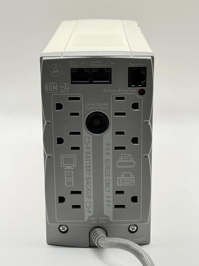 Used APC Back-UPS CS 500 Battery Backup & Surge Protection BK500 6-outlet