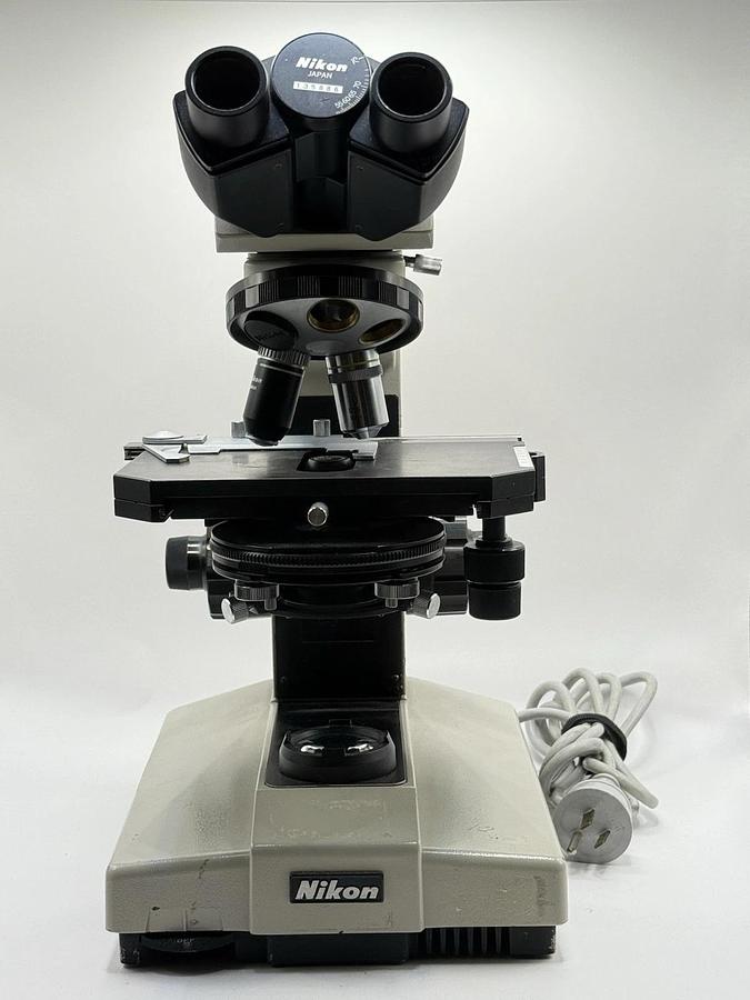 Used Nikon Labophot Laboratory Research Microscope w/ 2 Objectives