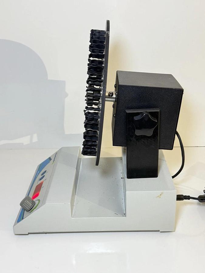 Used Benchmark Scientific R5010 Rotating Lab Tube Mixer w/ Power Supply & Plate