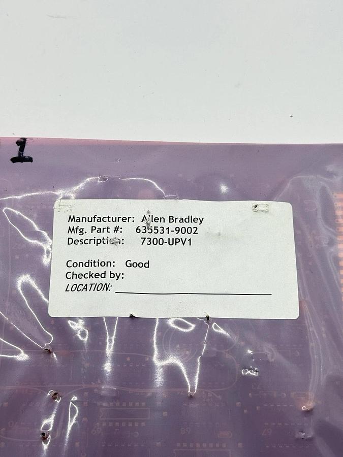 Used Allen Bradley 7300-UPV1 / 7300UPV1