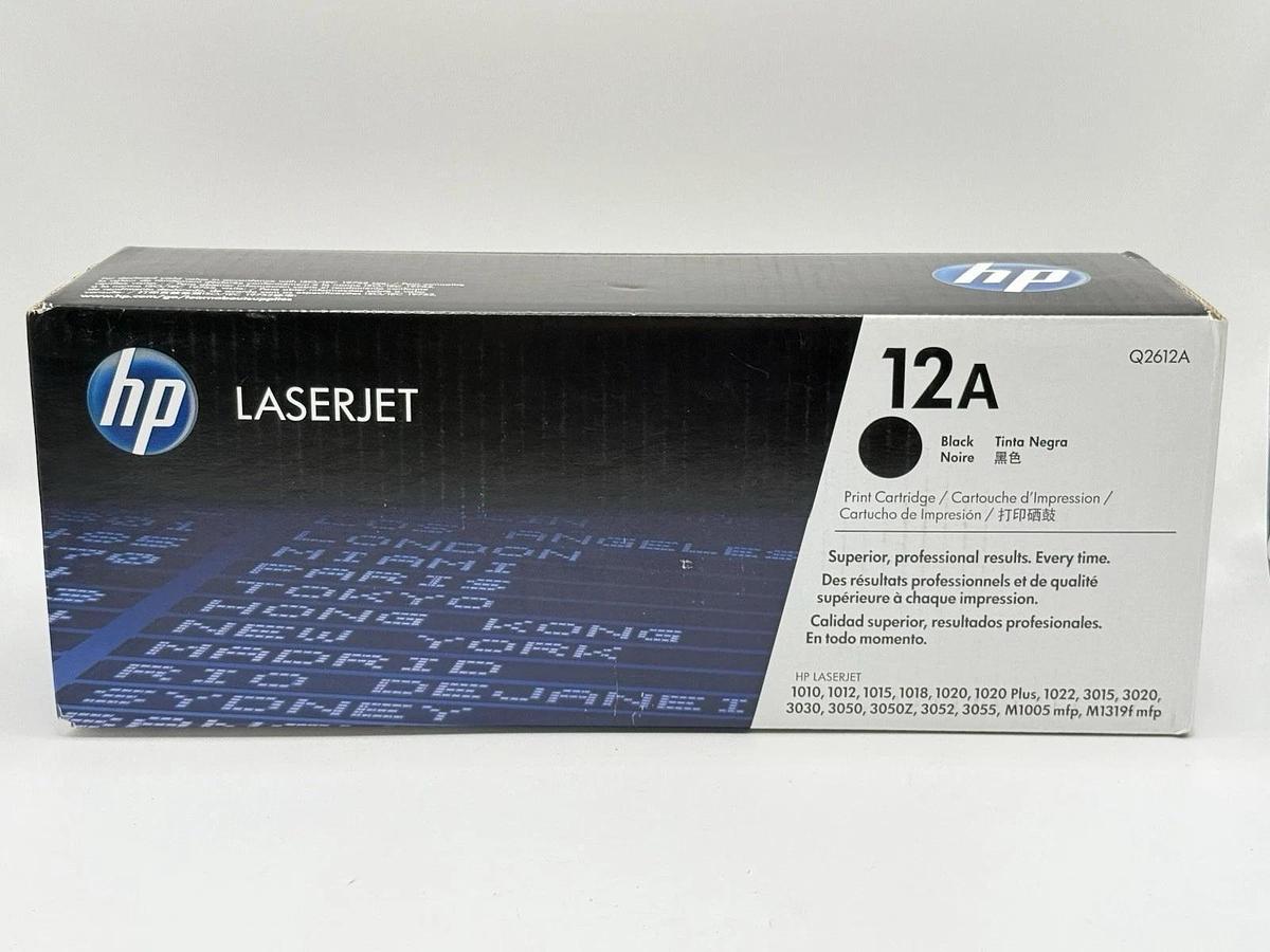Used New HP LaserJet 12A Q2612A Black Toner Print Cartridge - LOT of 3