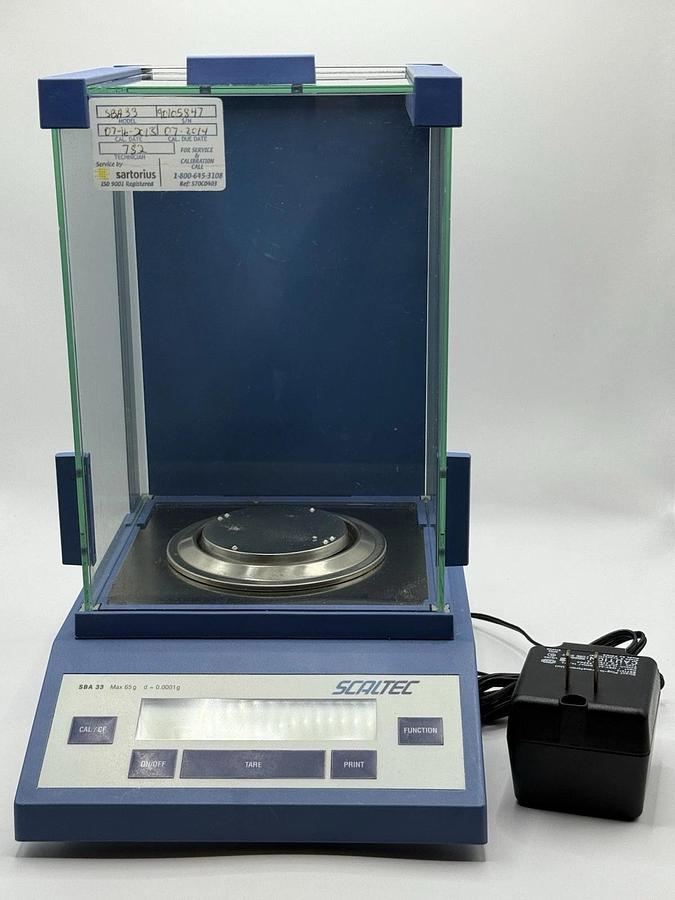 Used SCALTEC Instruments SBA 33 Digital Laboratory Scale Balance