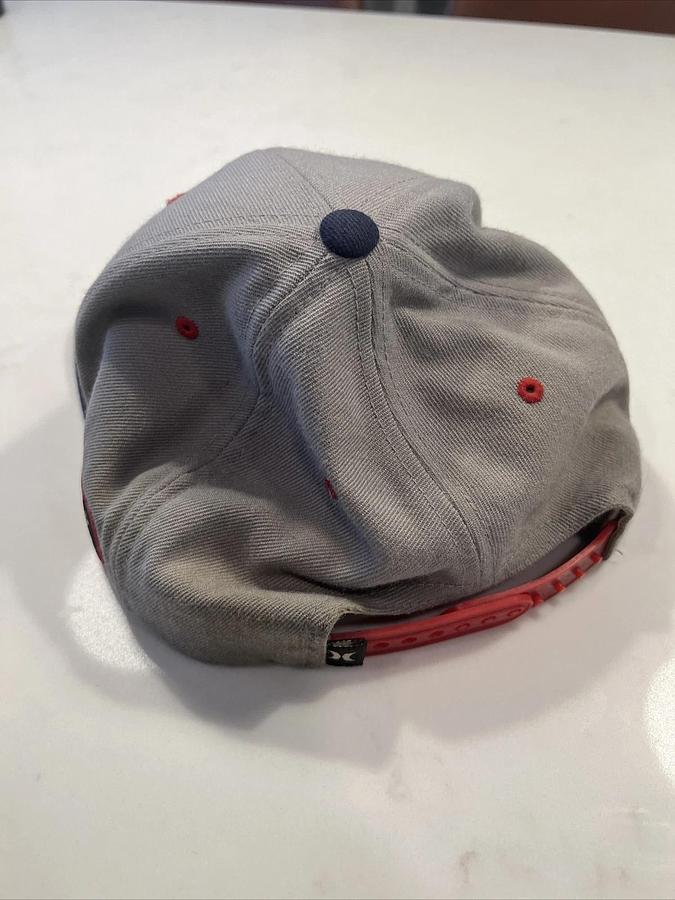 Used Hurley Print And Destroy Hat, Flat Bill Snap Back