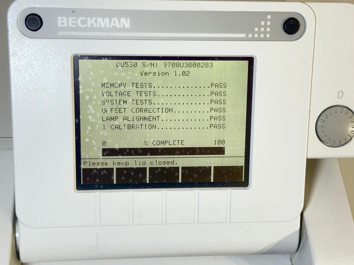Used Beckman Coulter DU 530 Life Science UV/Vis Spectrophotometer
