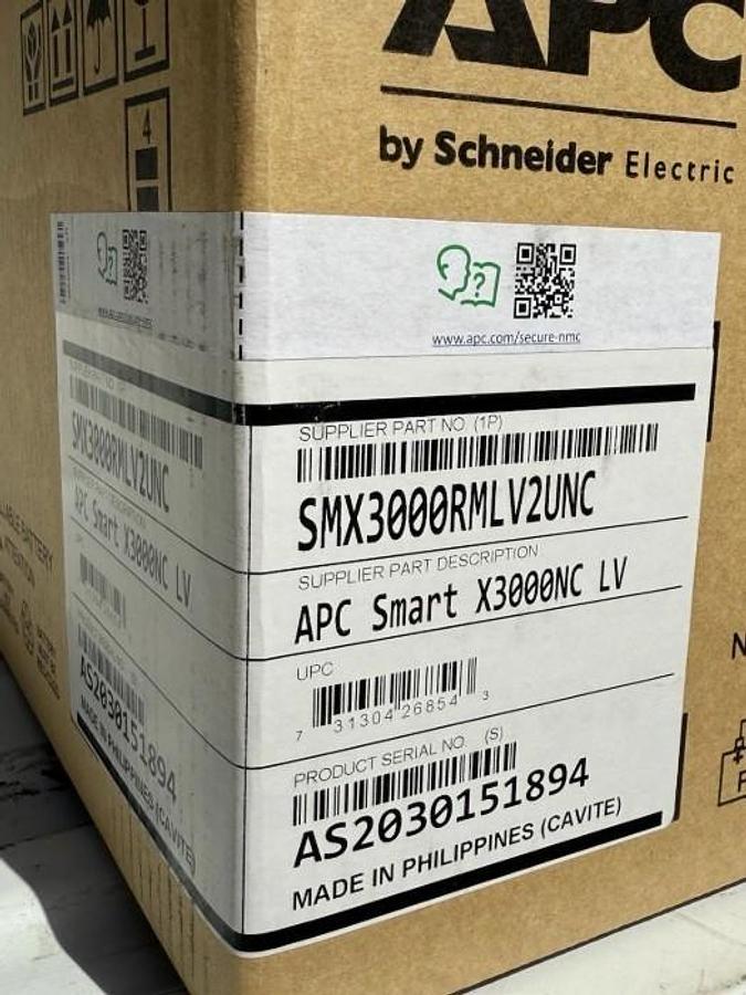 Used APC SMX3000RMLV2UNC 110V 2700W Smart-UPS Rack Mount 778888928326