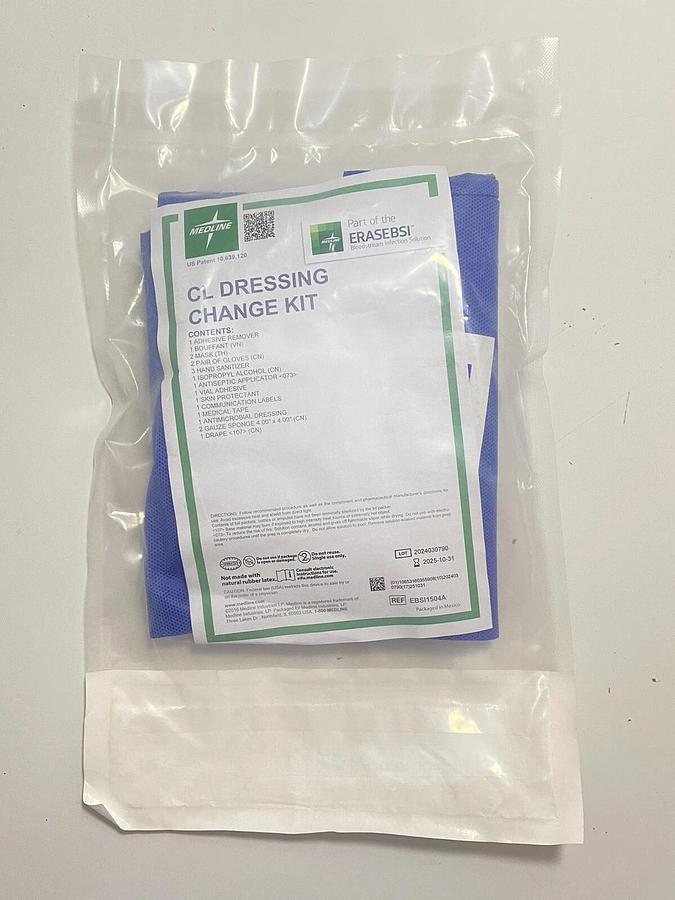 Used Medline CL Dressing Change Kit EBSI1504A