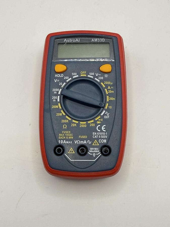 Used AstroAI Digital Multimeter TRMS 2000 Counts Volt Meter, AM33D