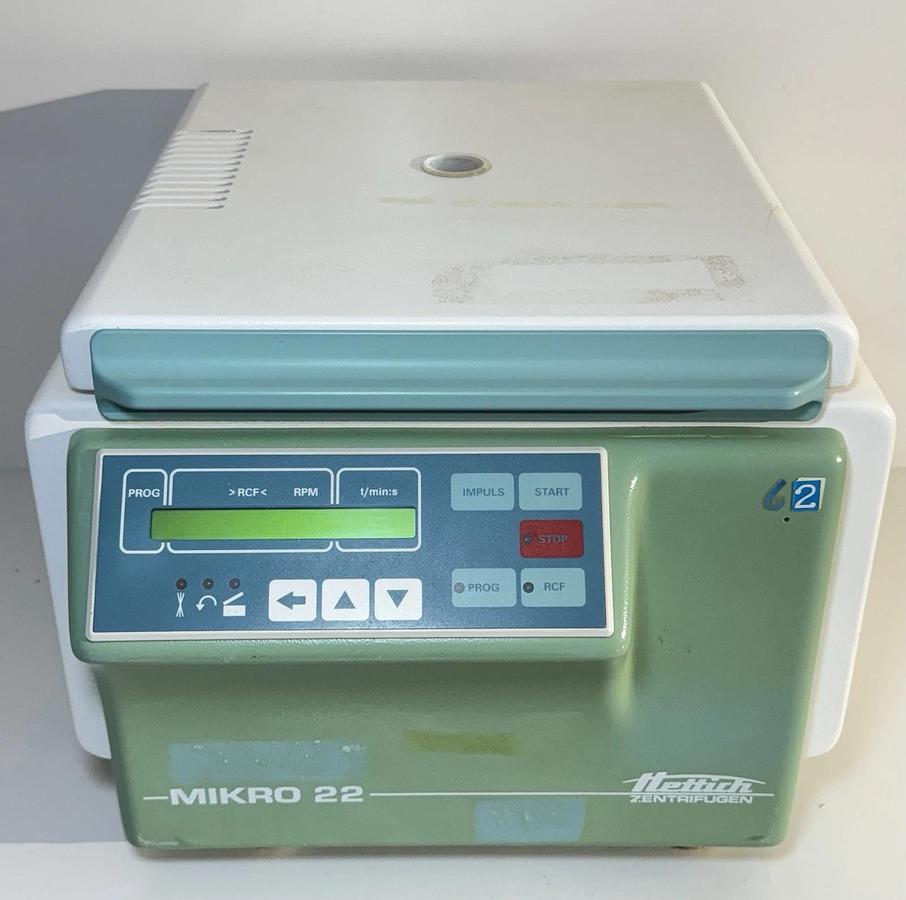 Used Hettich Zentrifugen MIKRO 22 Laboratory Benchtop Centrifuge 1105-01