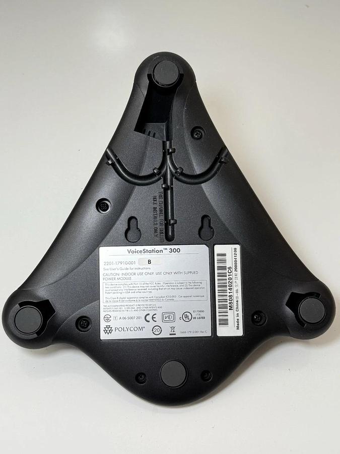 Used Polycom Voice Station 300 Conference Phone w/ Accessories