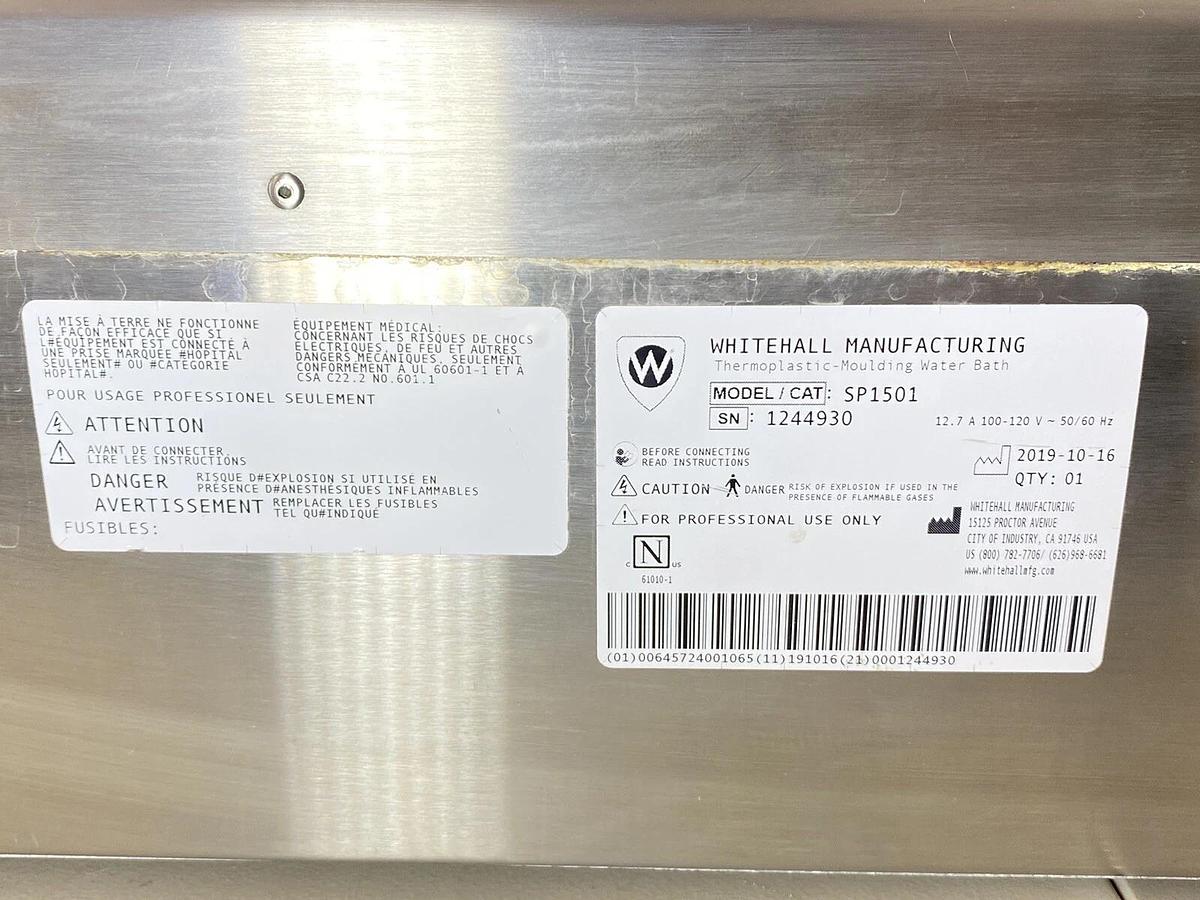 Used Forma-Splint Whitehall Thermal ThermoPlastic-Moulding Water Bath SP1501