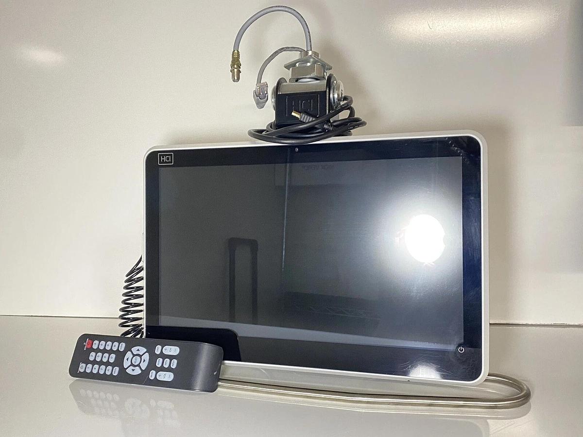 Used HCI Healthcare Facility TV 15.6” LCD Monitor BM15AP2 Remote+ DCI401MCS Converter