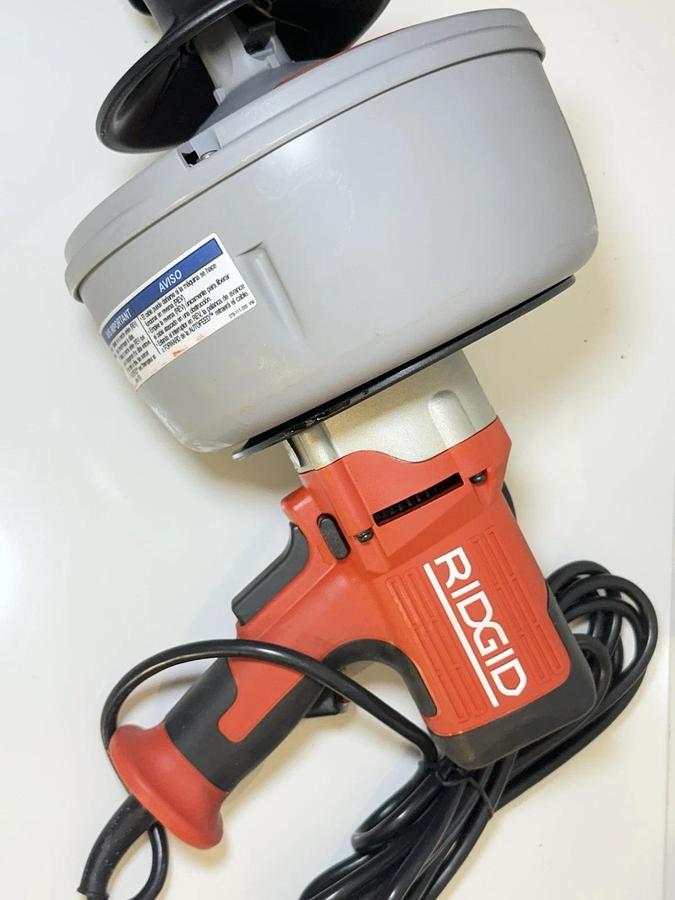 Used NEW RIDGID K-45 Drain Cleaner Machine Autofeed 120V w/ Case, Gloves & Manual
